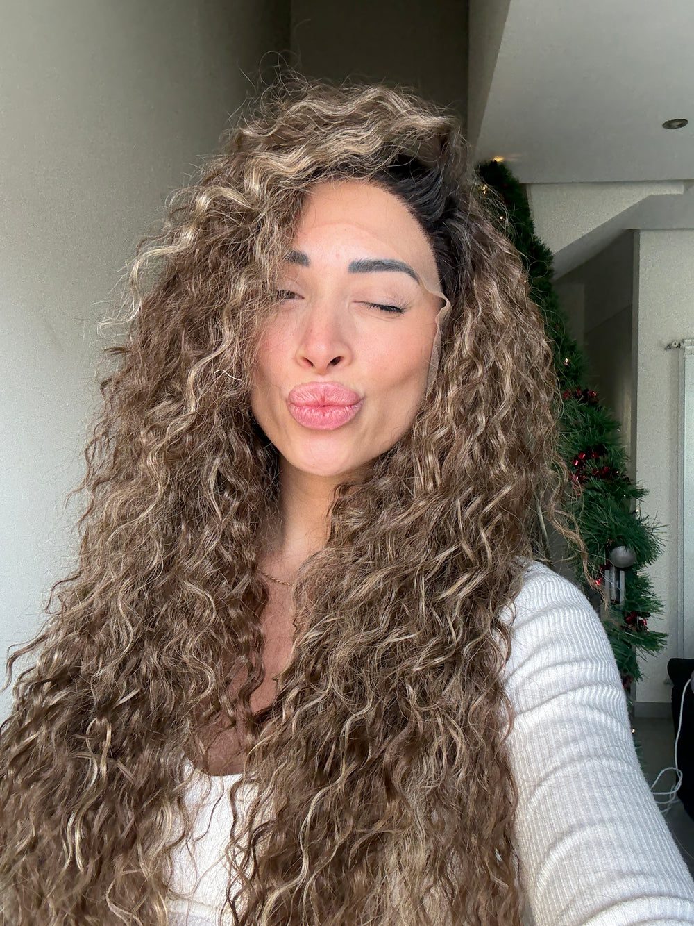 Rebecca con meches - Wig lace front